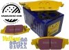 Tylne klocki YellowStuff + tarcze hamulcowe EBC seria PREMIUM GMC Sierra 1500 2007-2019